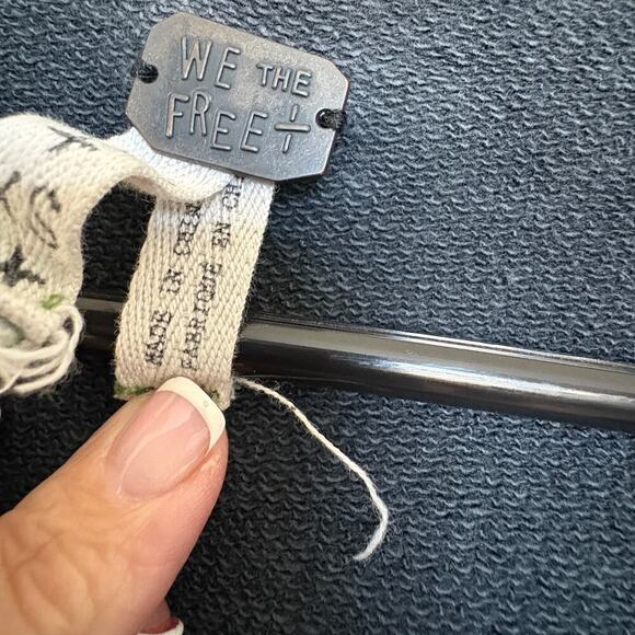 We The Free by Free People Thermal Button Front Tunic Top Washed Grey XS - Picture 7 of 8